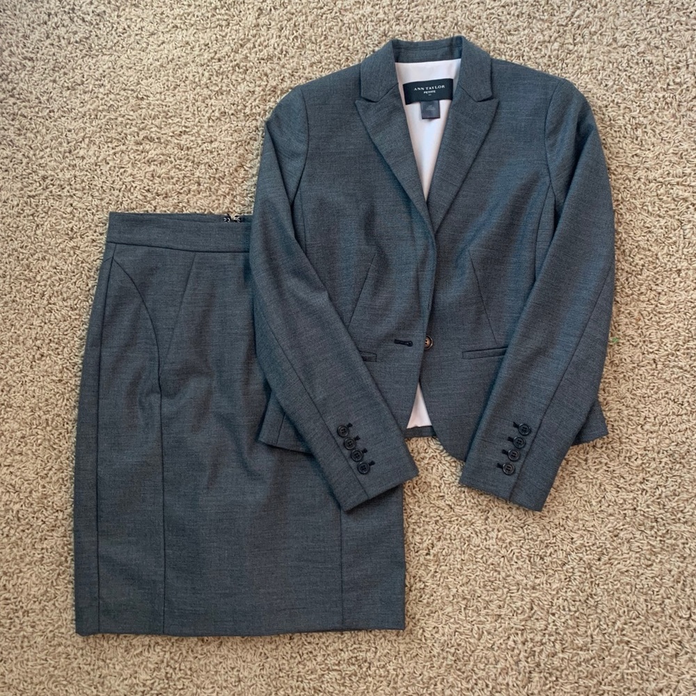 Ann Taylor Charcoal Suit blazer